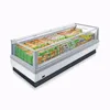New Product Supermarket Island Chest Freezer Frozen Meat Ice Cream Refrigerator Horizontal Cabinet