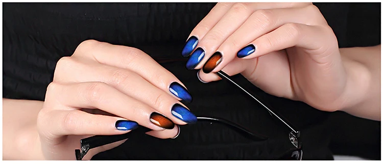 soak off gel polish cat eye 