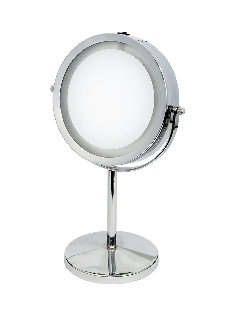 modern shaving chrome led cosmetic mirror