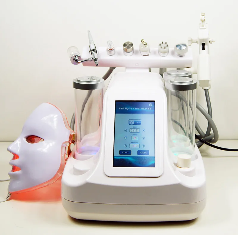 

aU-S515B 8 in 1 Oxygen Jet Peel Dermabrasion machine Skin Care Machine for skin treatment, White