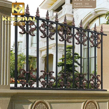 Powder Coated Cast Aluminum Decorative Villa Outdoor Fence Panels