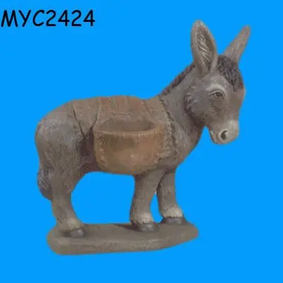 resin donkey garden statue