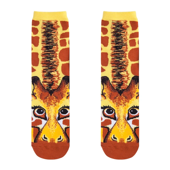 Unisex Crazy Fun Cool 3D Print Animals Colorful Athletic Sport Novelty Crew Tube Socks