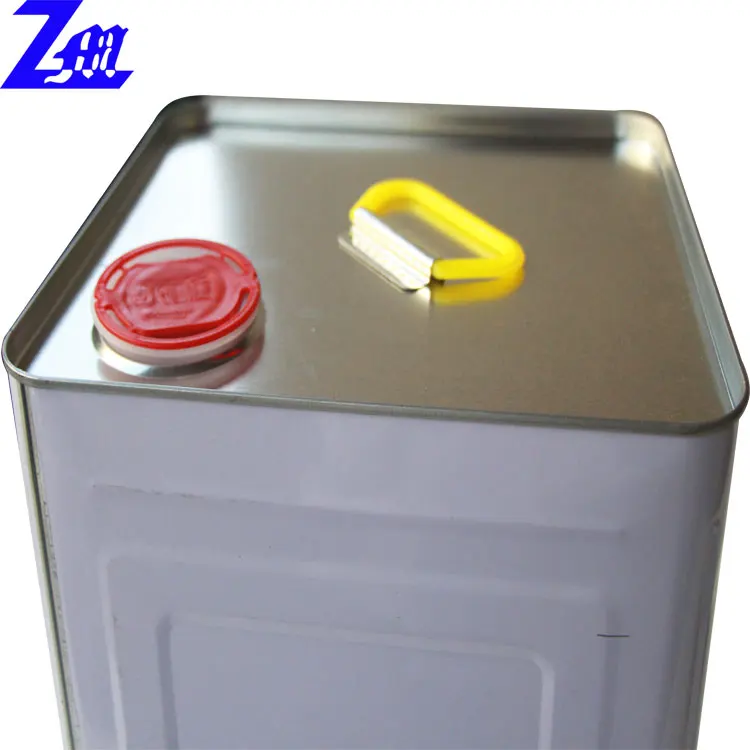 20 Litre Empty Square Tin Drum For Solvent/thinner/coating/glue