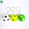 Cheap Promotion Gift PU Stress Ball Keychain, Football PU Keyring