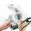BES 938 220V 90W Multifunctional 3 in 1 LCD Display Electric Soldering Iron Station With LED Light Smoke Absorber