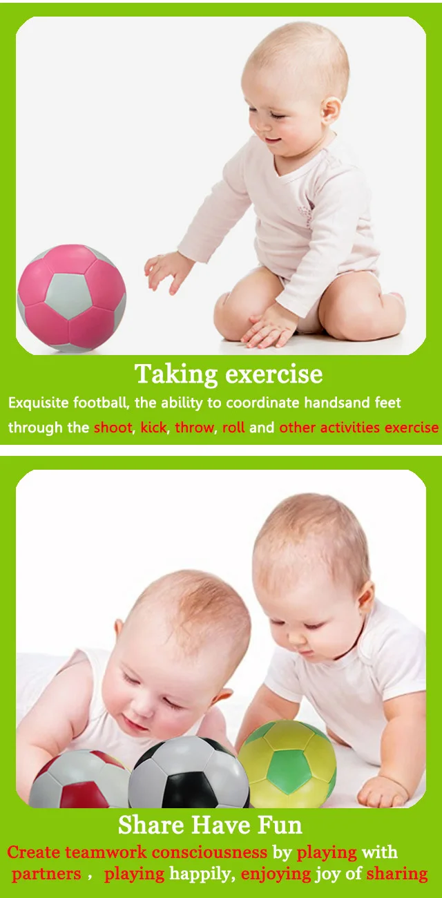 Children Soft Sport Ball Pvc Football Ball Baby Outdoor Toy Ball