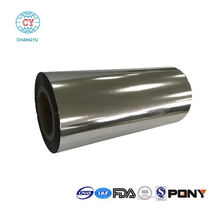 
Silver Coated Metalized Polyester PET Film For Food Package 