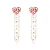 2019 Women Fashion Jewelry Retro Style Pendant Type Rhinestone Tassels Earrings Long Dangles for Party Gift Daily