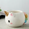 HT300012 Cartoon Mug 3D Ceramic Coffee Cup Children Girl Creative Cute Gift Wild Finding Magical Horse Cups