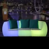 Modern design 16 colors changing illuminated led furniture sectionals led nightclub sofa bar with remote control