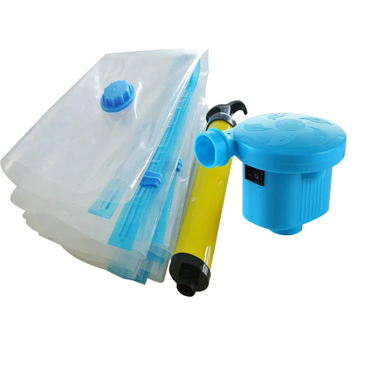 

Custom Vacuum Seal Bags For Storing Clothes with Free Hand Pump