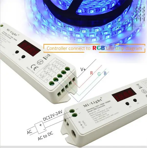 DC12V 24V 15A 2.4G wireless control Mi.Light LS1 4 in 1 Smart LED Controller