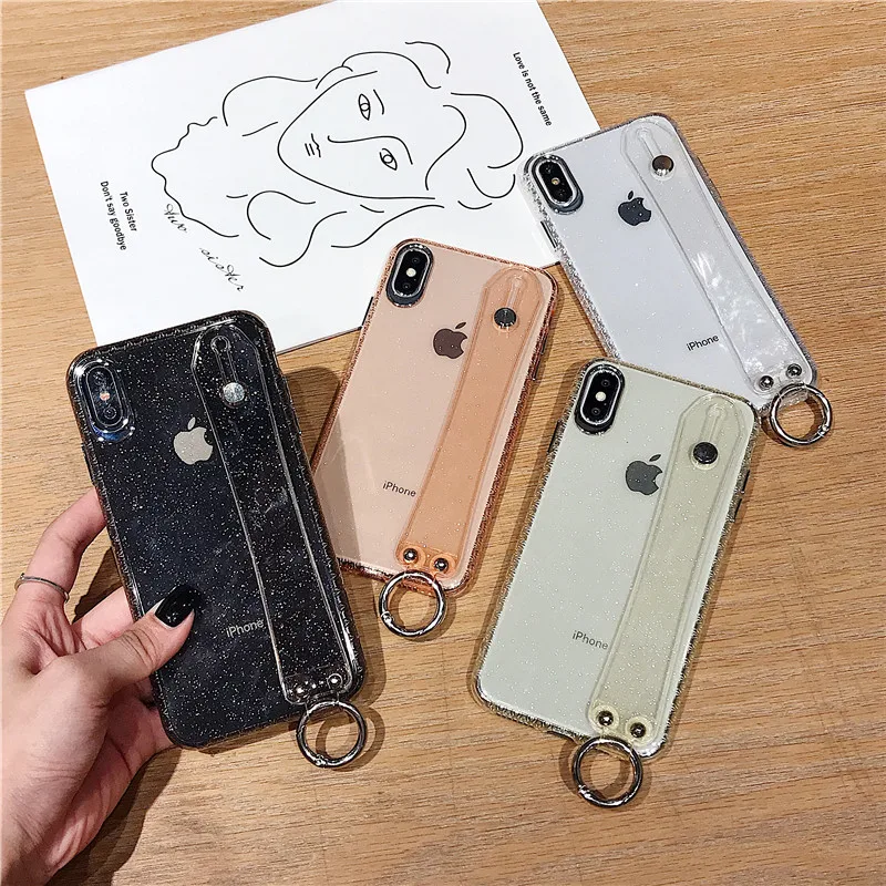 New Arrival Fashion Minimalist Leather Wrist Band Strap Hand Holder Back Phone Case Cover For Iphone X Xs Xr Phone Case Buy For Iphone X Xs Phone Case Product On Alibaba Com