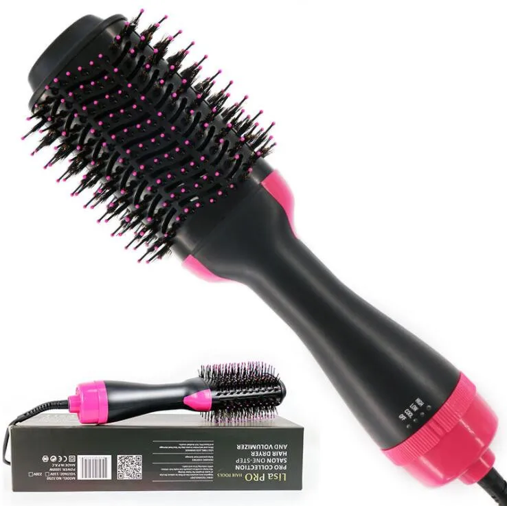 Hair Curler Comb 2 In 1 Hair Dryer Styler Negative Anion Hot Air
