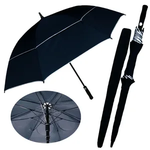 weekly 2019 Advertising Strong Men Stormproof Vented Double Layers Golf Umbrella