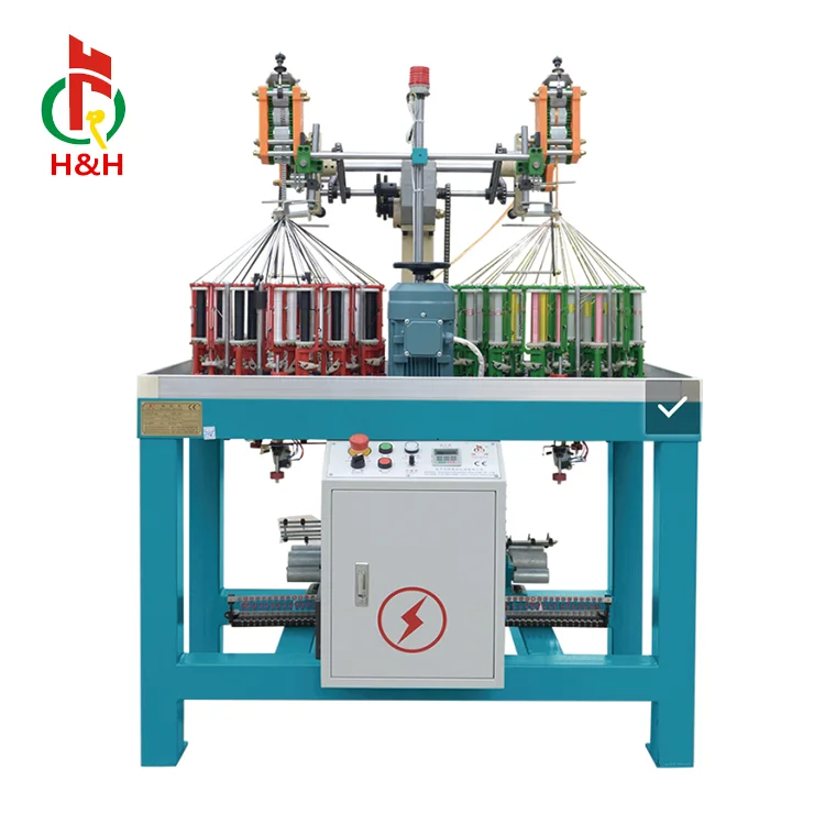Henghui Double Color Cord Making Machine 25 Spindle Continuous Running