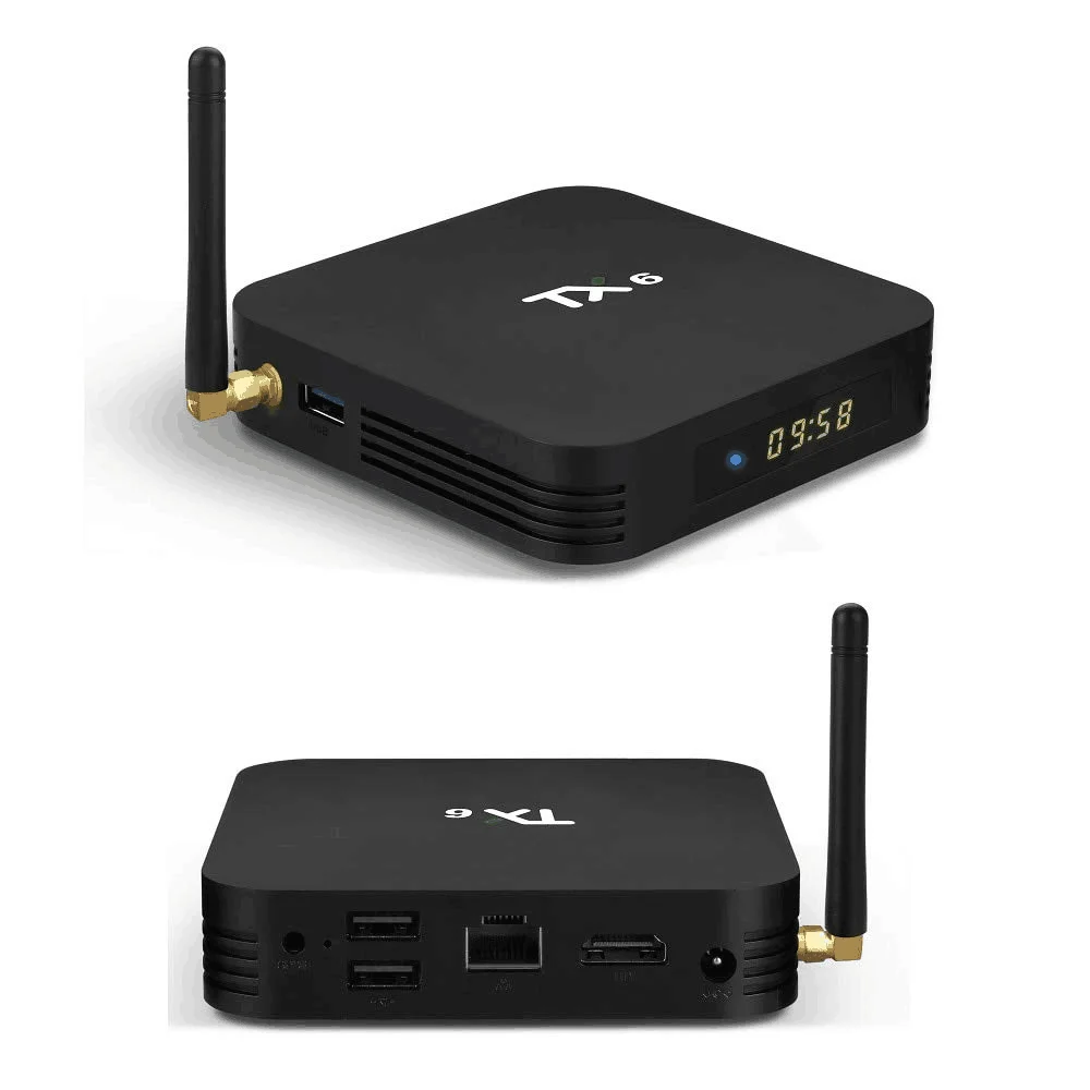 Newest H6 TV box Quad Core Android 9.0 Tanix TX6 2/4GB 16/32/64GB Internet Allwinner H6 Android TV Box