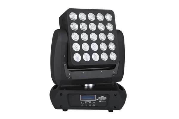 Battery operated Led 25pcs*12w RGBW matrix moving head disco light