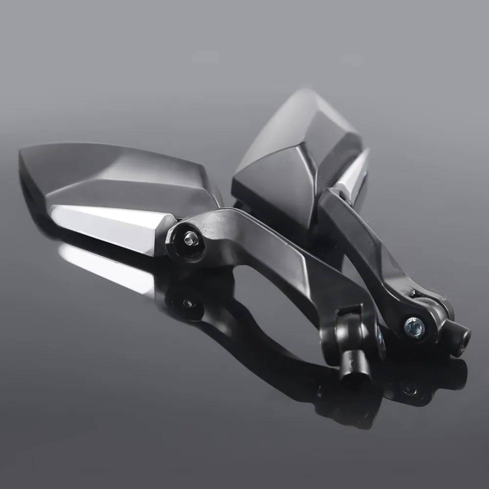 Универсальный черный алмазный мотоциклов мотор заднего заднего вида зеркала 8 мм 10 мм