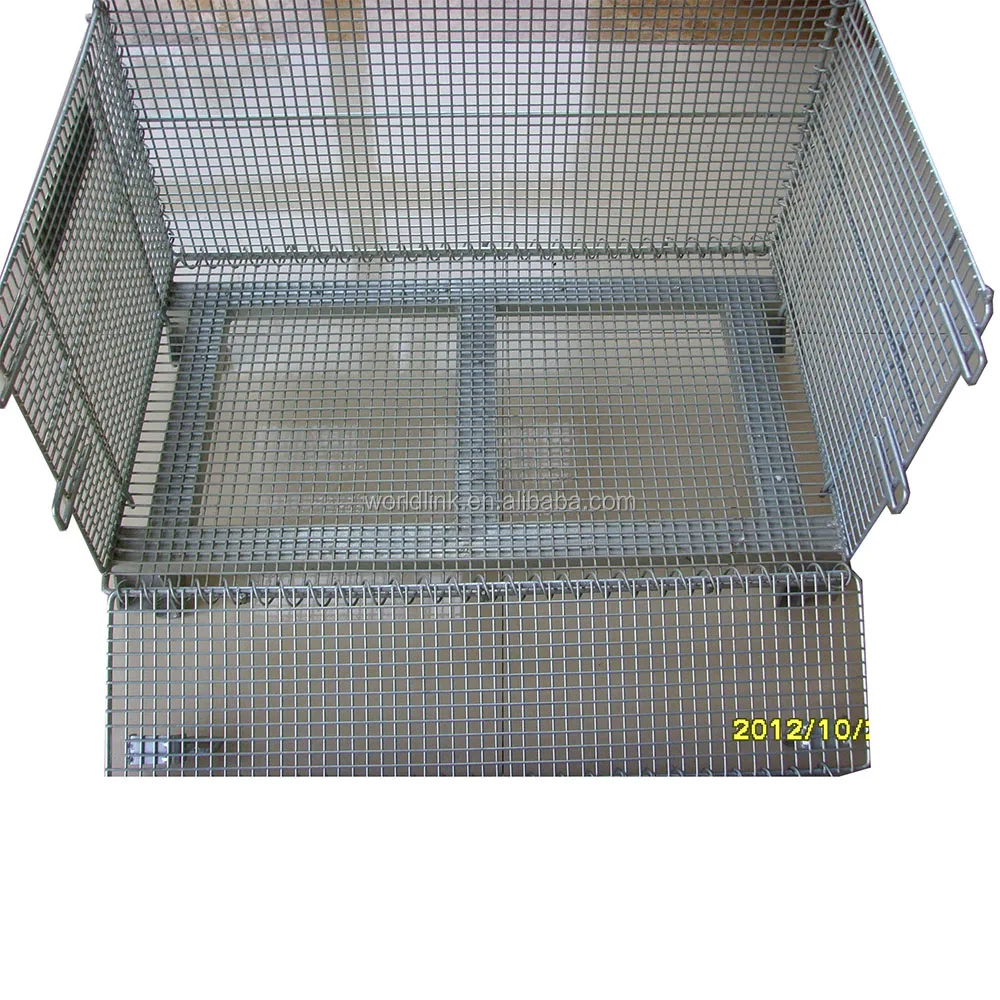 Durable Collapsibale Stackable Mesh Pallet Steel Wire Boxes Buy