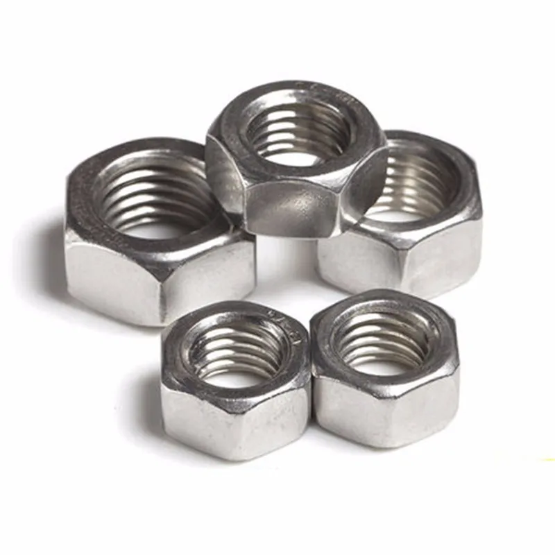 10-20x DIN934 M3-M8 304Stainless Steel Hex Nut Hexagon Nuts Metric Thread Set ME 