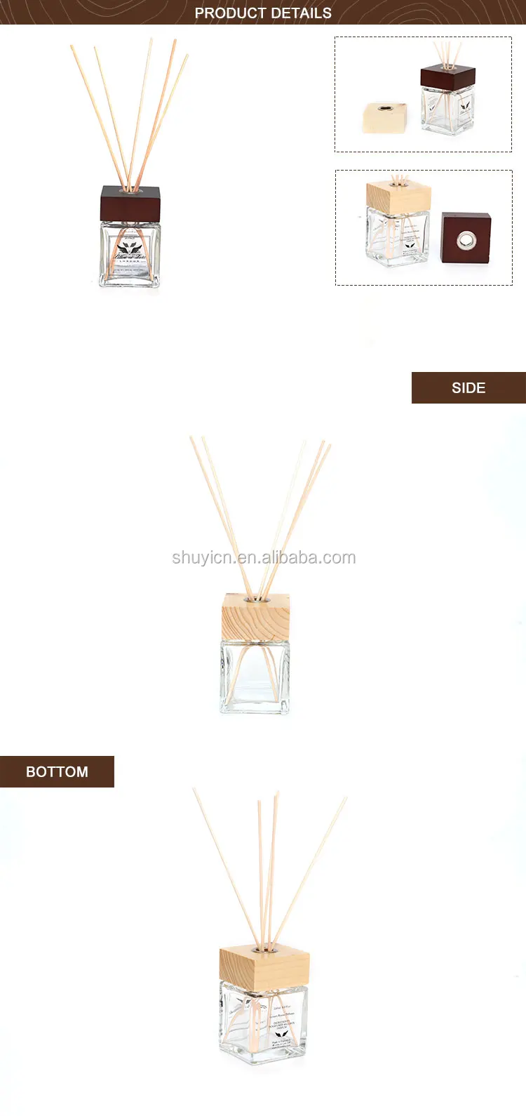 wooden cap,diffuser with wooden cap,wooden cap car perfume bottle