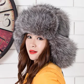 ladies russian style fur hat