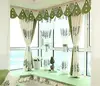 High Quality Green Tree Embroidered Blackout Window Curtain