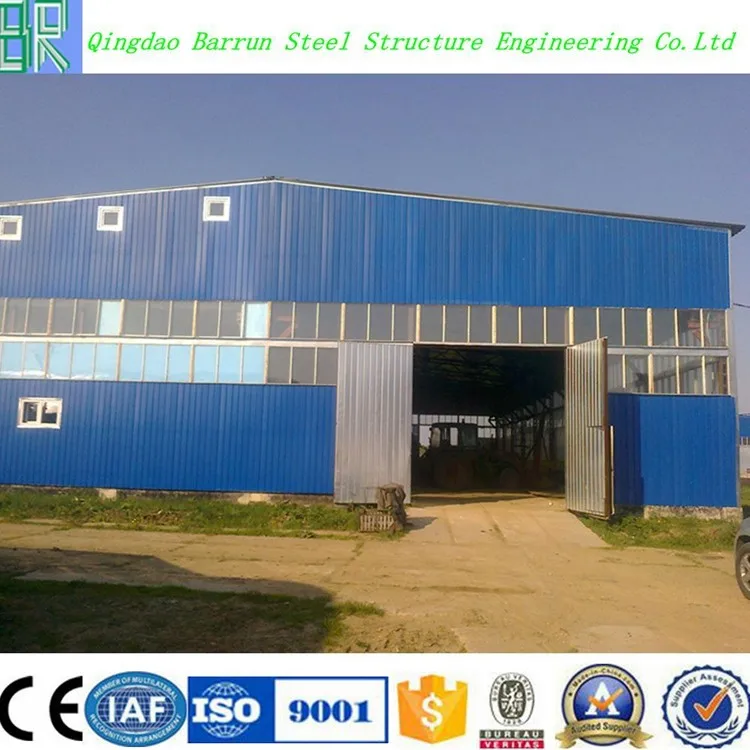 Prefabricated wokshop plant of steel structure construction