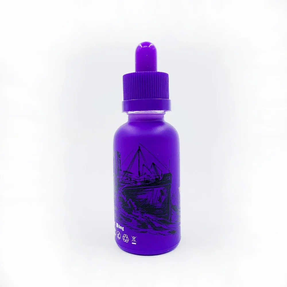 Wholesale 1 Oz 30 Ml Purple E Liquid Glass Dropper Bottle With Purple ...