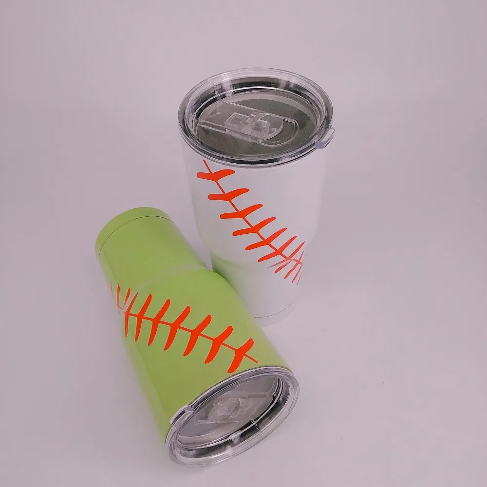 New Design! Wholesale 20oz 30oz Softball Tumbler&baseball Tumbler