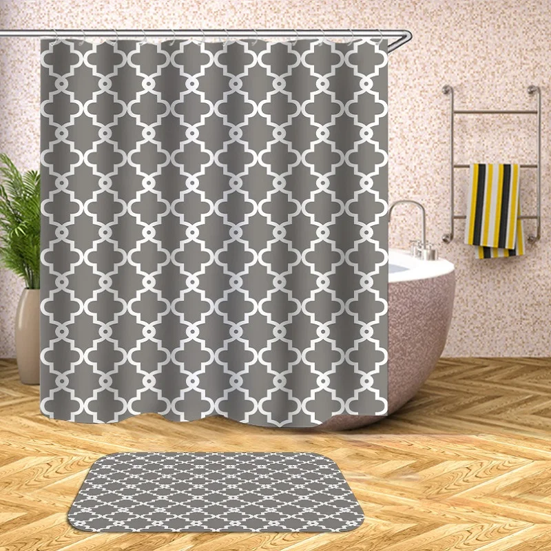 

Latest Polyester Shower Curtain Designs Wholesale Shower Curtain for Bathroom