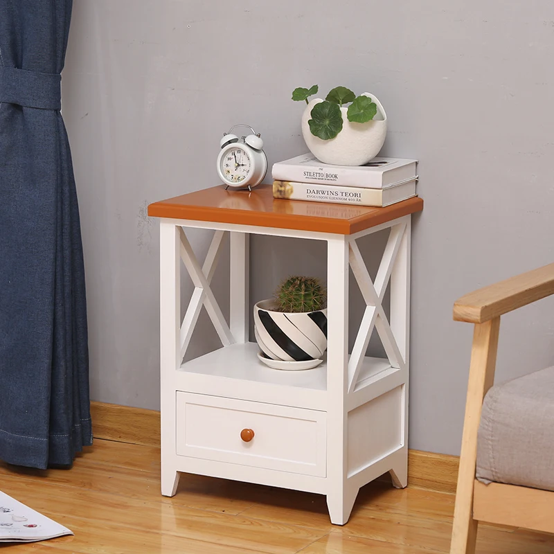 
Bedside Tables Cabinet 1 Drawers Nightstand Bed Side Table 