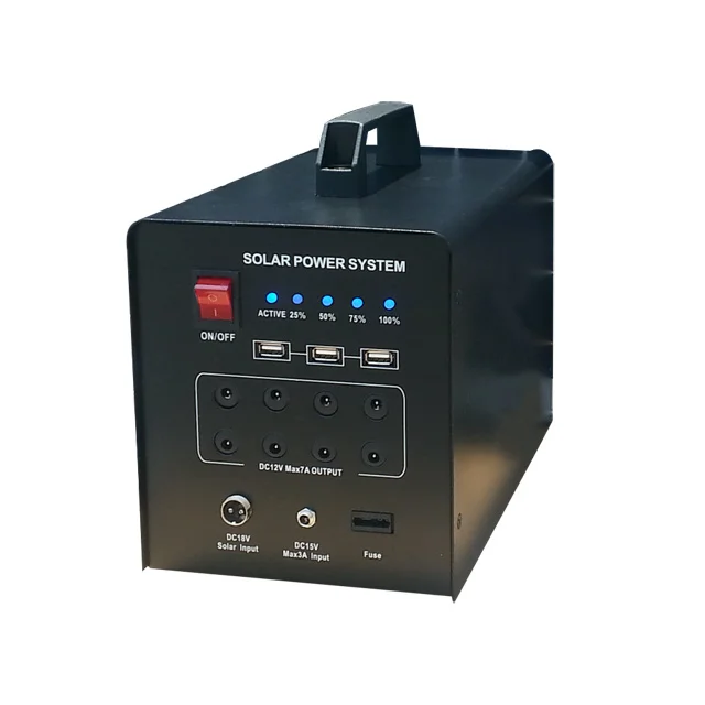 60 watt lead acid battery back-up home solar lighting system