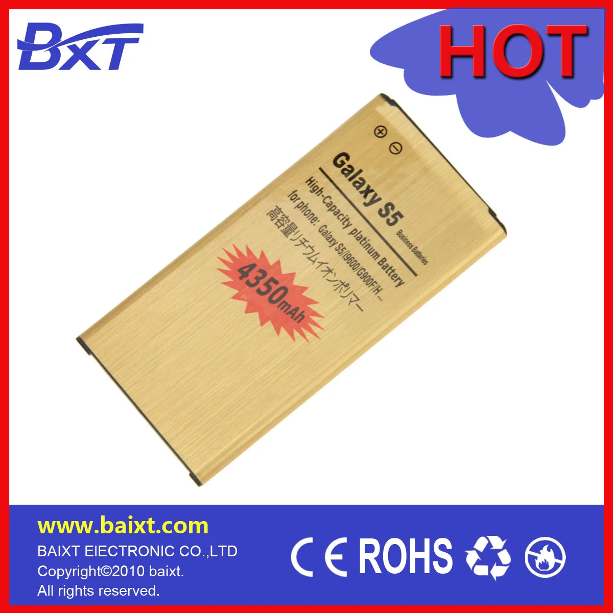 High Capacity OEM 4350mAH I9600 EBBG900BBC Cell Phone Battery Mobile GB t18287 Galaxy S5 Battery For Samsung Battery Mobile
