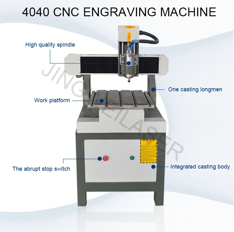 Factory Price 4040 CNC Engraving Machine Carved Wood Acrylic Plastic