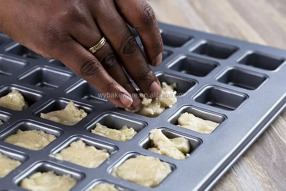 
Okay Bakeware Cutie Mini Brownie Bites Pan, Metallic 