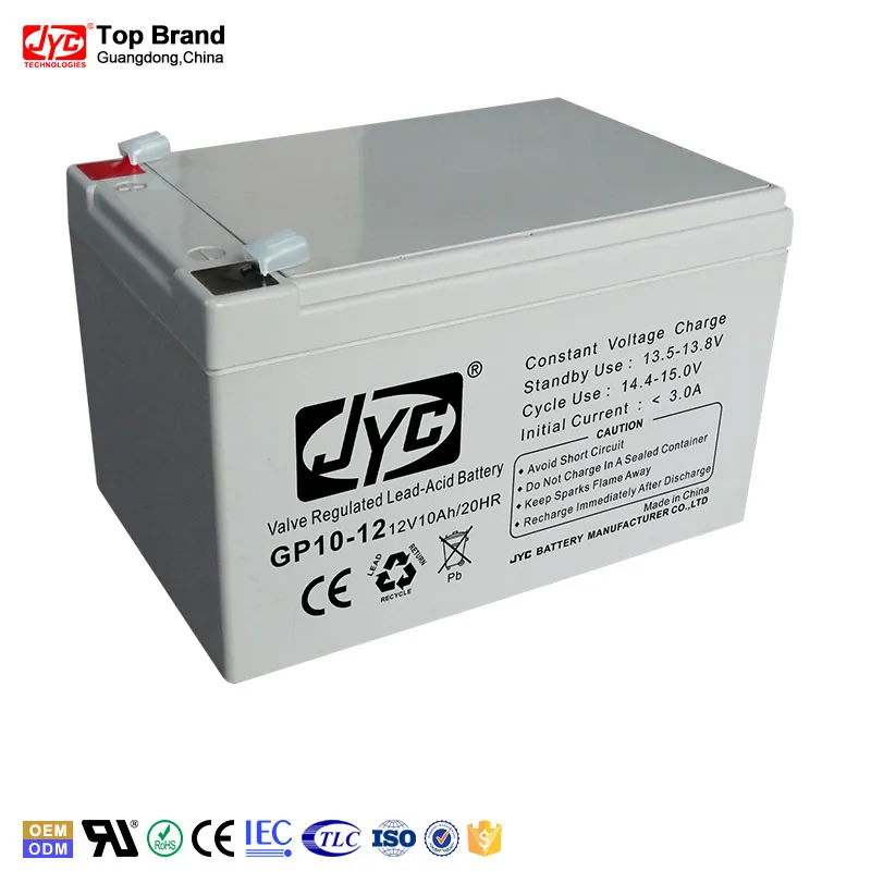 China JYC Sufficient Capacity 24V 10Ah Lead Acid Battery