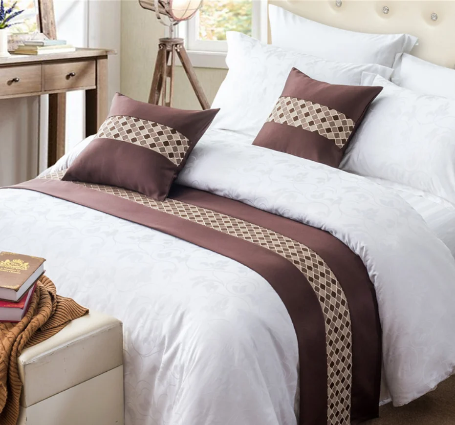 Hotel Wedding Room Home Luxury Bedding Runner Bed End Scarf