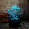 Remote Control D Lampara Night Light Lamp Earth Plan Aircraft Globe Earth 7 Color Change Child Kid Lave Table Desk Decor Gifts