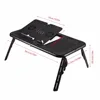 Folding Laptop Desk Adjustable Computer Table Stand Foldable Table Cooling Fan Tray For Bed Sofa Notebook