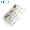8P8C Network cable RJ45 connector for unshielded Cat6