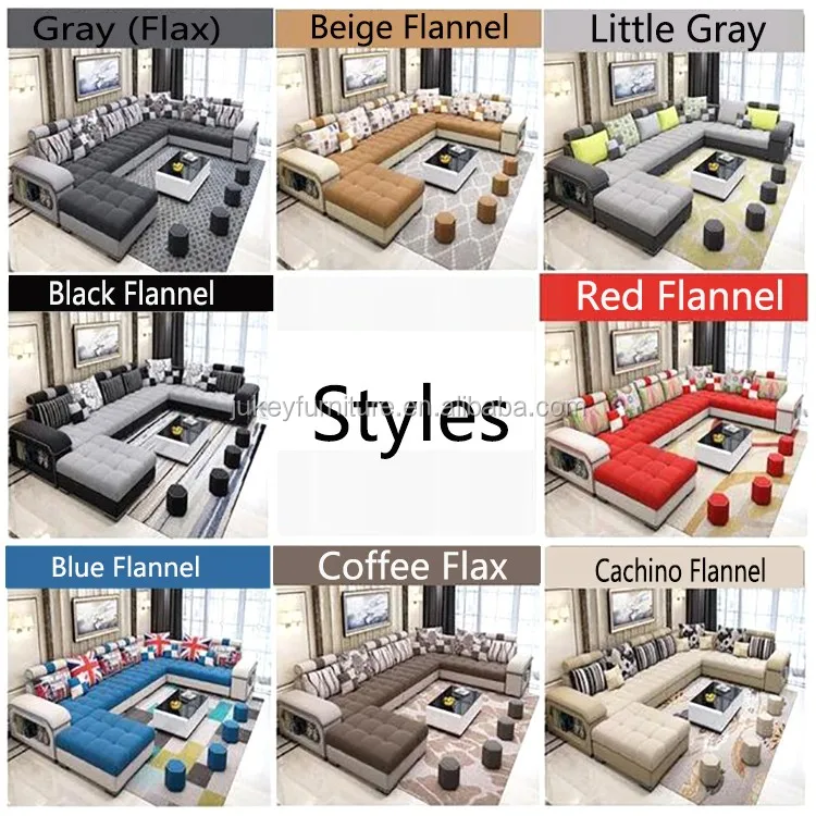 Living Room Sofa 6 Seat Set Design 2020 Best Fabric Living Room