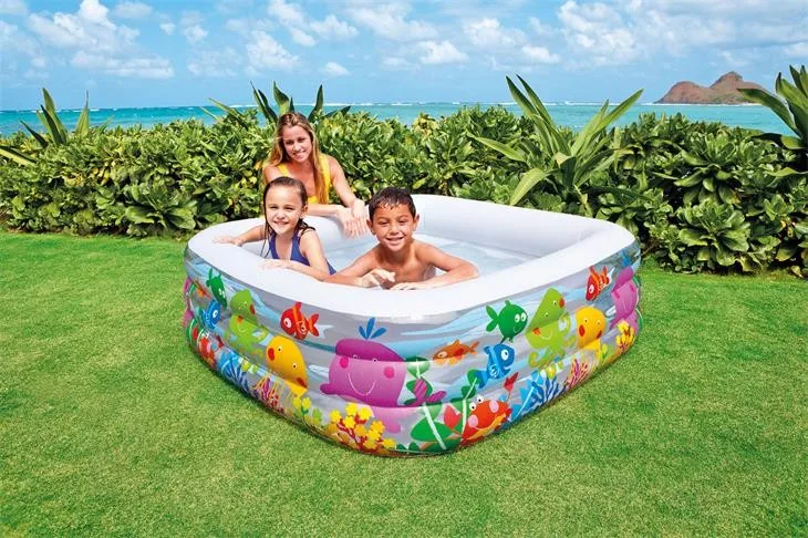 inflating intex pool