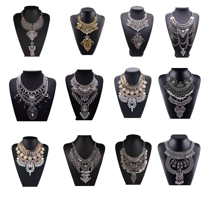 

Fancylove Jewelry maxi metal necklace with crystals many different styles heavy statement necklace, As the picture show