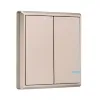 2 Keys Switch 1000W Load No wiring Remote Control Wireless Waterproof Light Switch