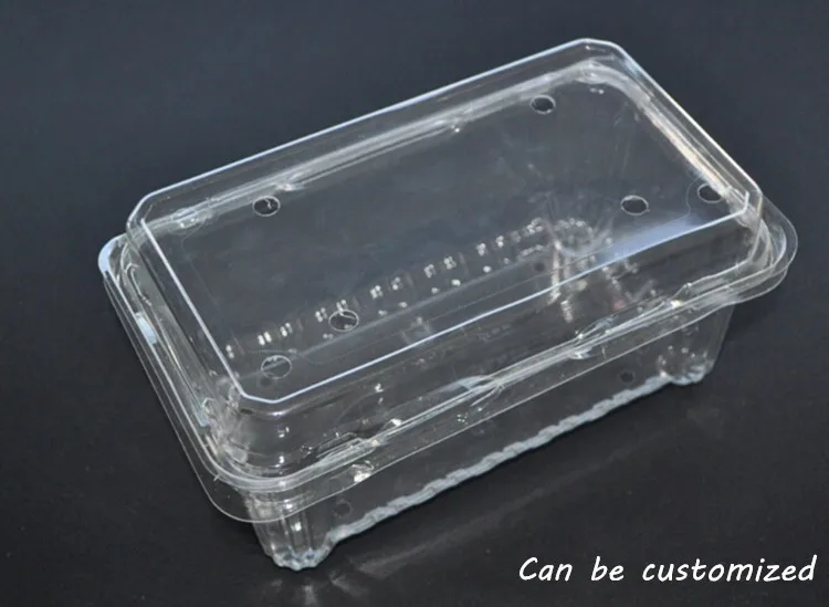 Wholesale Plastic Pet Clamshell Fruit Blister Packaging Container Box