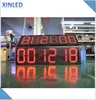 New product time countup countdown clock temperature 7 segment digital number led sign led display 10inch 12inch led panel