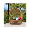 Factory outlets Leisure Garden Daybed Round Rattan Furniture Daybed Sofa Wicker daybed Couch Sofa